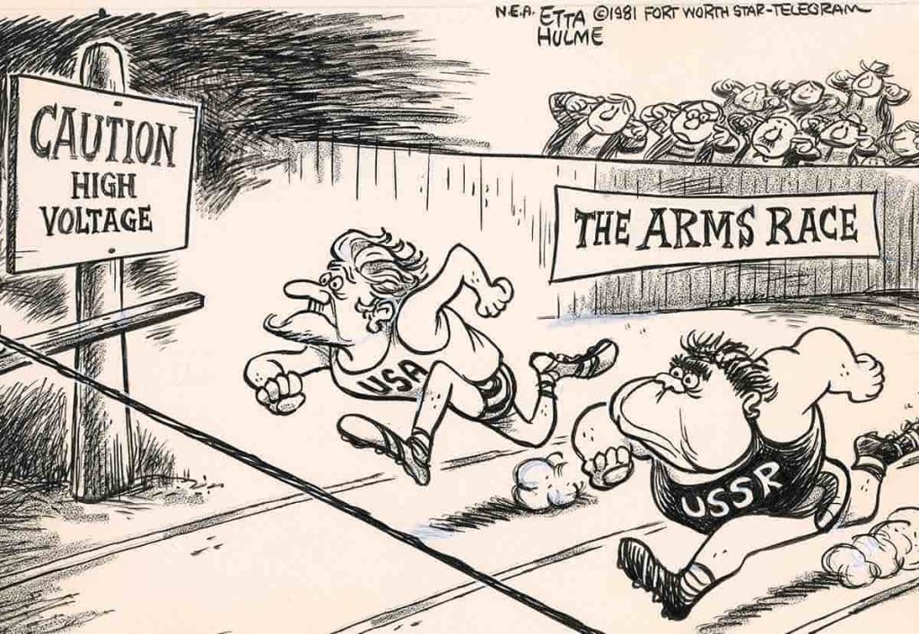 Politische Karikatur von Etta Hulme, erschienen im Fort Worth Star-Telegram, 1981