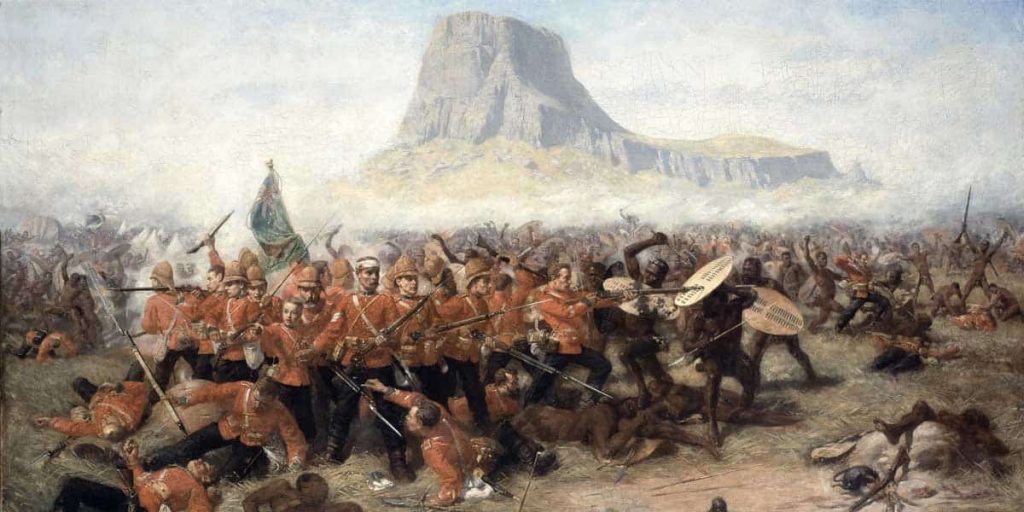 Die Schlacht von Isandlwana, 22. Januar 1879, von Charles Edwin Fripp, ca. 1885. Quelle: National Army Museum