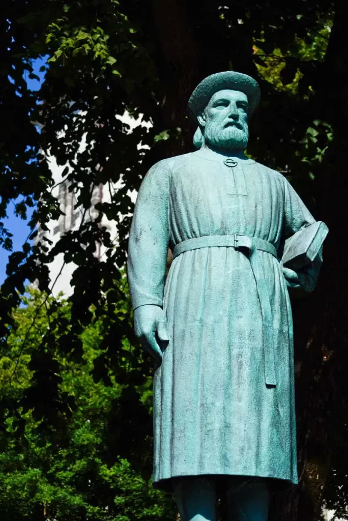 Statue von Snorri Sturluson in Reykholt