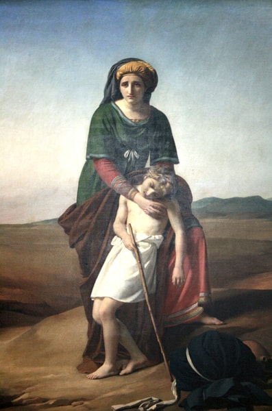 Hagar and Ishmael in the Desert