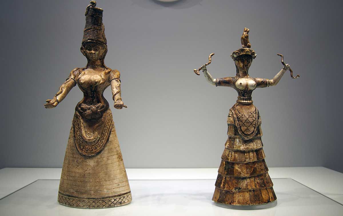 Snake Goddess Figures