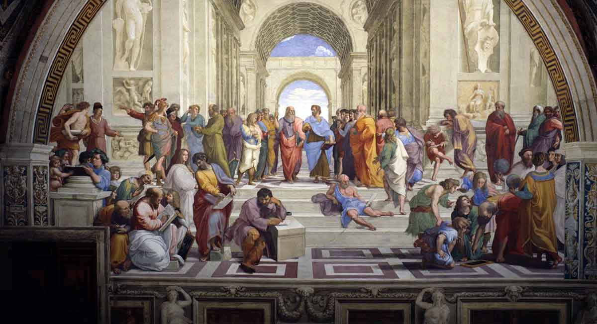 raphael school athens fresco painting